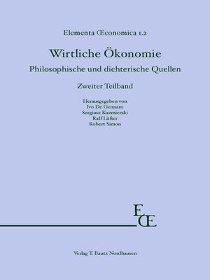 cover image of Wirtliche Ökonomie